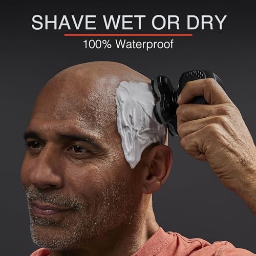 Remington Balder Pro XR7000 Head Shaver for Bald Men, Cordless Electric Razor, 5 Dual Track Rotary Blades, Waterproof Wet/Dry, Lithium Rechargeable, Hair Capture Chamber, Pop-Up Trimmer