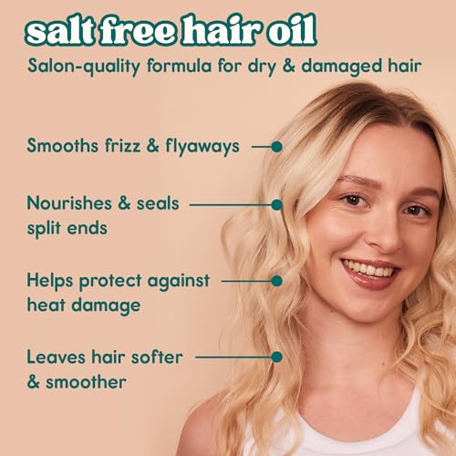 Nature Spell Bond Repair Hair Oil for Dry Damaged Hair - Vegan, 1 fl oz