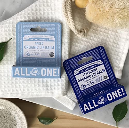 Dr. Bronner's Organic Peppermint Lip Balm - 0.15 oz