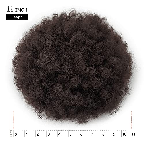 Yinmei Baibian Large Afro Puff Ponytail Extension Kinky Curly Drawstring Hair for Black Women
