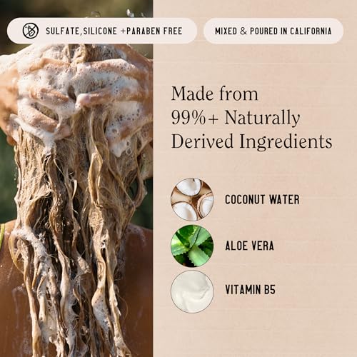 California Naturals Toasted Coconut Shampoo - Sulfate Free, Vegan, 20 fl oz