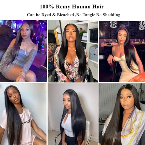 Jinhongze 12 Inch Straight 2x6 HD Lace Closure Human Hair Middle Part Closure