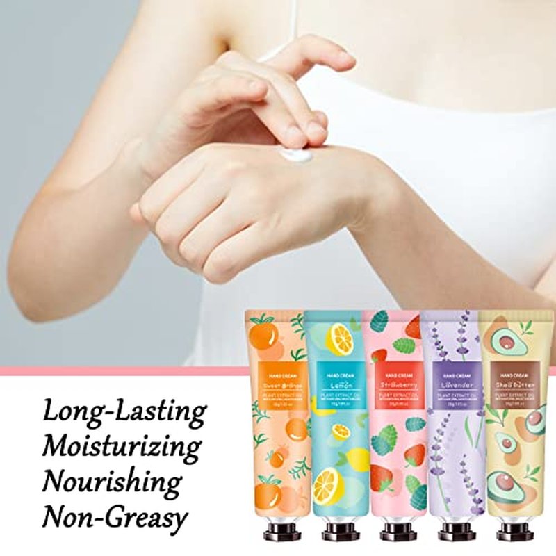 10 Pack Hand Cream for Dry Cracked Hands,Gifts for Women,Teen Girls,Bridesmaid Gifts,Teacher Gifts,Birthday Gifts for Women,Teens,Natural Plant Fragrance Mini Hand Lotion Moisturizing Hand Care Cream