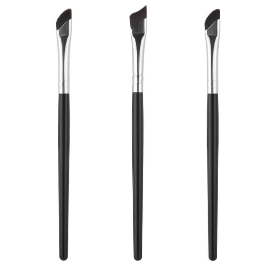 Angled Eyeliner Brush, 3PCS Fine Angled Eyebrow Concealer Brushes Ultra Thin Slanted Flat Angle Eyeliner Tool