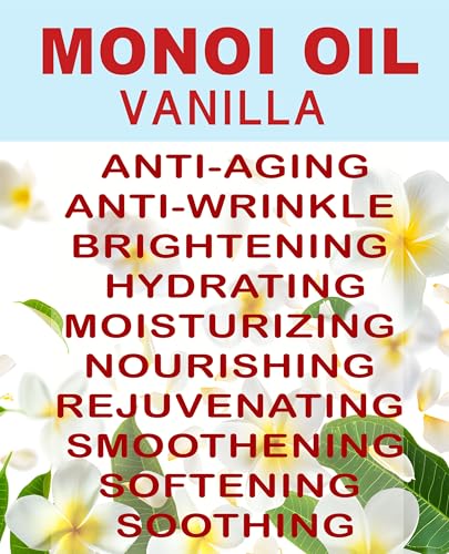 Botanical Beauty Monoi Oil with Vanilla & Tiare Flower - 30ml Natural Body Oil