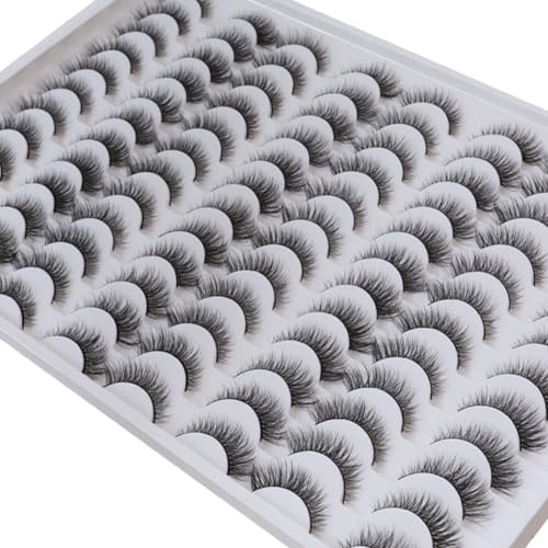 Azenlo 3D Fluffy Cat Eye Lashes - 48 Pairs Faux Mink, 14mm, ZSR-019