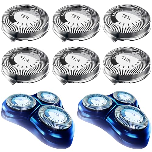 HQ8 Replacement Shaver Heads for Philips Norelco, 6-Pack - Upgraded Compatibility