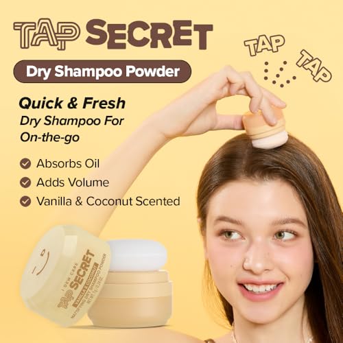 I DEW CARE Tap Secret Mattifying Dry Shampoo Powder Vanilla & Coconut 0.24oz