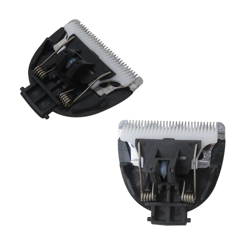 2 Pack Trimmer Replacement Ceramic Blades for Meridian&MANSPOT Grooming Trimmer, Replacement Blades Compatible with Meridian Body Trimmer (Onyx & Sage)-Black