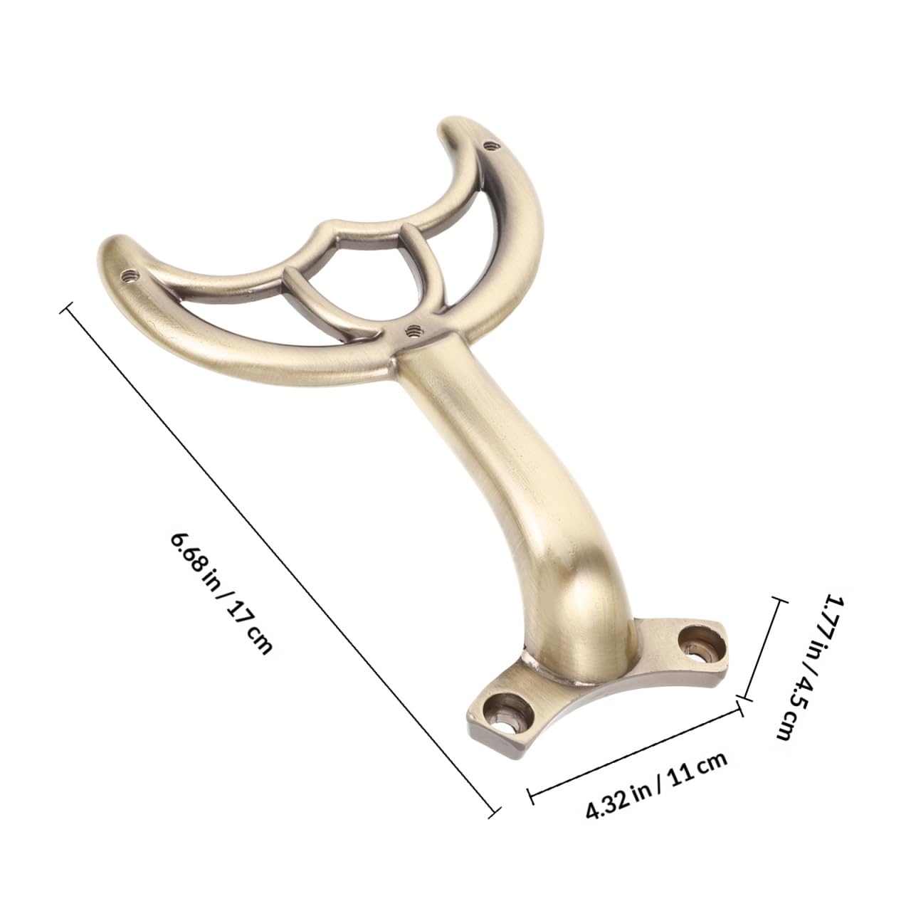 Housoutil Ceiling Fan Blade Arms, 5PCS Metal Ceiling Fan Blade Brackets, Alloy Replacement Support Arms, Mounting Bracket Kit Holder for Repairing Easy Installation (Coffee Bronze)