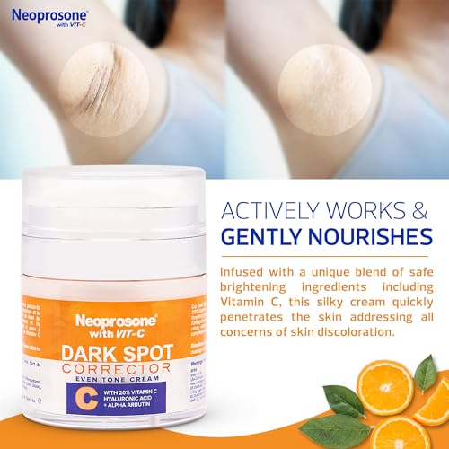 Neoprosone 20% Vitamin C Dark Spot Corrector Cream - Brightening Gel, 1oz