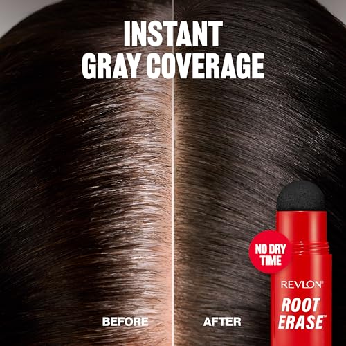 Revlon Root Erase Hair Concealer 01 Black - 0.1 Ounce Instant Gray Coverage