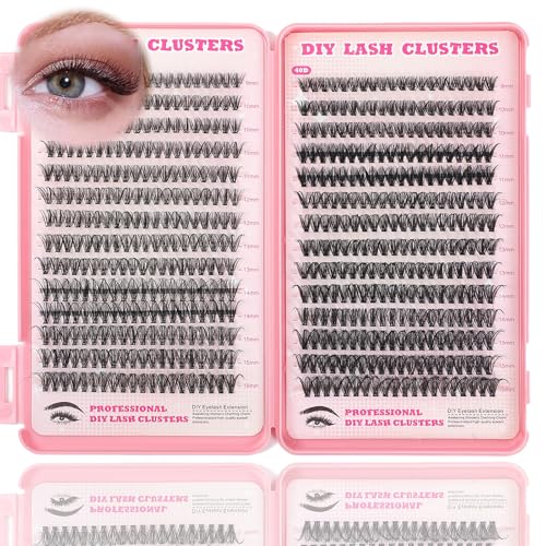 ISTGIFT Lash Clusters 30D+40D D Curl Natural Wispy Eyelashes Extensions Kit