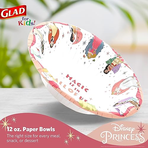 Disney Princess 12oz Disposable Snack Bowls - 24ct Pack