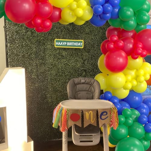 Cartoon Friends Balloon Garland Kit - 124 Pcs Birthday Party Decor