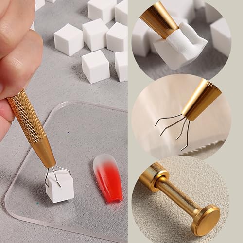150pcs Mini Nail Sponges for Ombre with Grabbing Pen – FSpronail