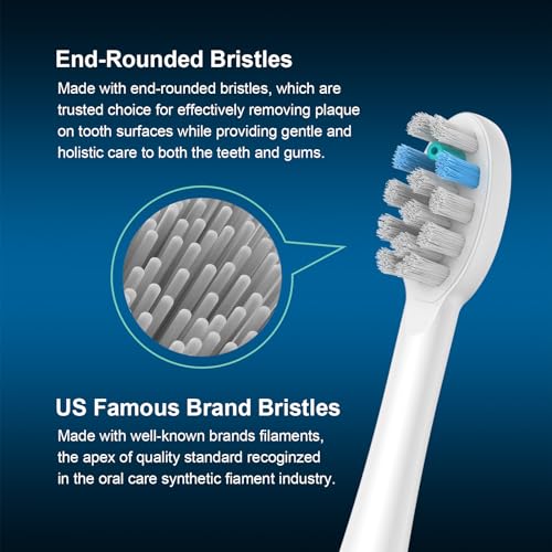 FitMount 3-Pack Replacement Flossing Toothbrush Heads for Waterpik Sonic Fusion