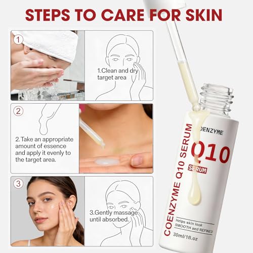 CoQ10 Serum for Face - Unscented Anti-Aging Moisturizer 1 fl oz