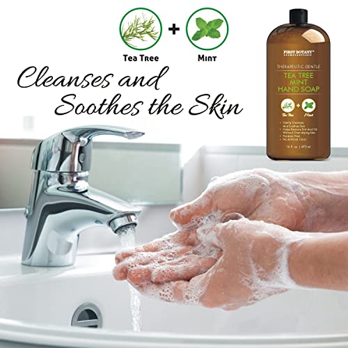 First Botany Tea Tree & Mint Liquid Hand Soap, Moisturizing with Coconut Oil
