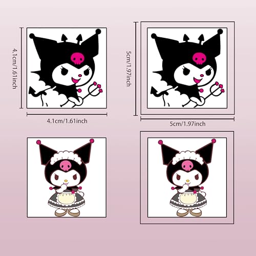 40pcs Kuromi Temporary Tattoos for Birthday Party Favors
