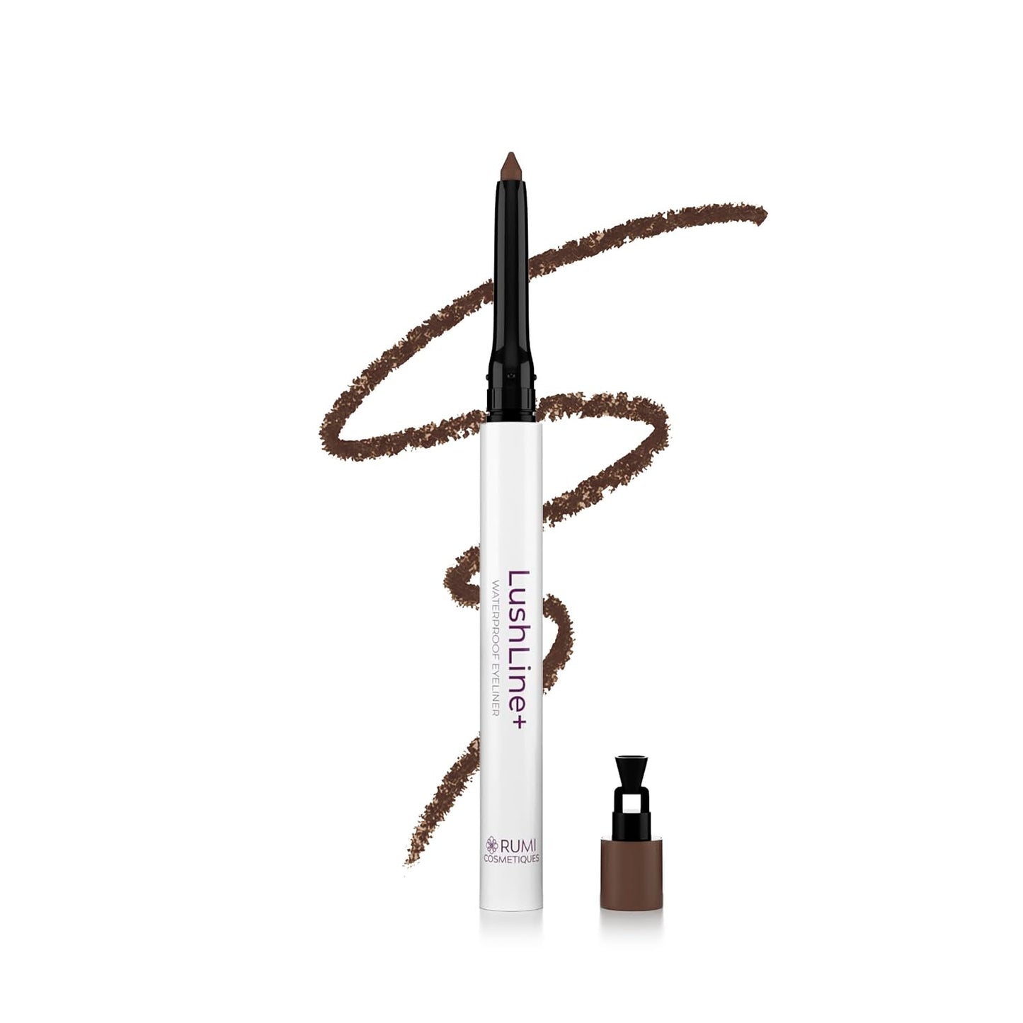 **Waterproof Eyeliner Pencil for Mature Women | Smudge-Proof, Long-Lasting, Non-Toxic - Natural Brown**
