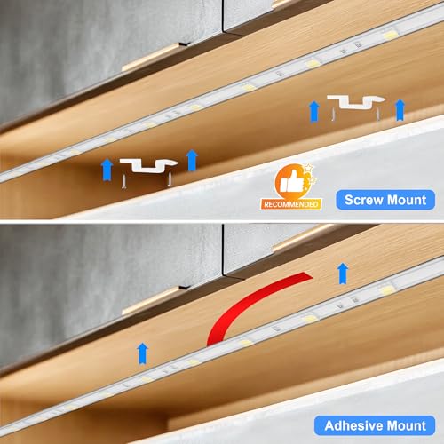 Under Cabinet LED Strip Lighting - 36in Plug-in, 6000K Cool White