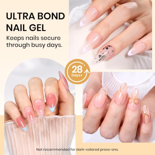 Beetles Clear Solid Nail Glue Gel 15g UV/LED for False Tips & Nail Art - Beginner Friendly