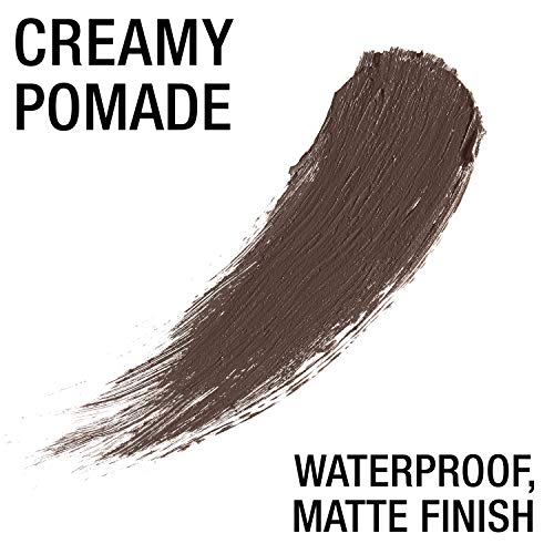 Maybelline TattooStudio Brow Pomade - Deep Brown, Smudge-Proof Formula