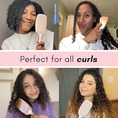 Lily England Rose Gold Detangler Hair Brush for Curly Wet & Dry Hair