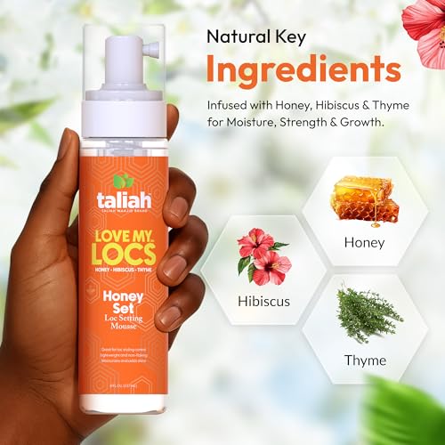 Taliah Waajid Love My Locs Honey Mousse 8oz - Natural Style Hold & Shine
