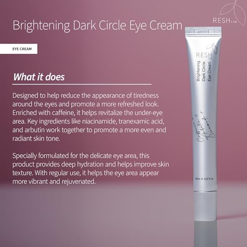 Resh Lab Caffeine Eye Cream for Dark Circles, Puffiness & Fine Lines - 20ml
