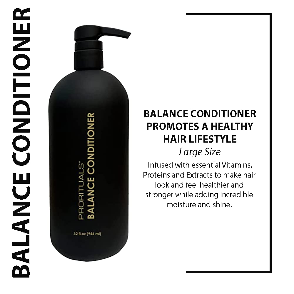 Prorituals Balance Hair Conditioner – Moisturizing Deep Conditioner for Women, Dry Damaged Hair, Color-Safe, Sulfate & Paraben Free, 32 fl oz