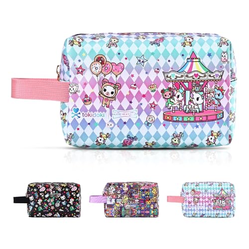 Tokidoki Unicorno Makeup Bag Cotton Candy S - Waterproof Cosmetic & Travel Organizer