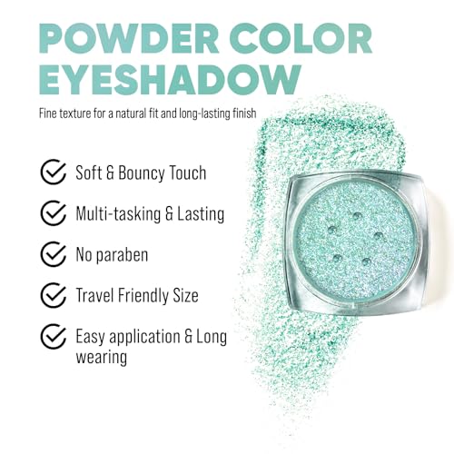 SINART Glitter Eyeshadow Loose Pigment 138 - Shimmer & Shine, Cruelty-Free