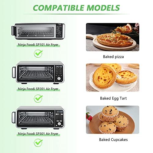 Reusable Non-Stick Air Fryer Liners for Ninja Foodi 12x12 inch