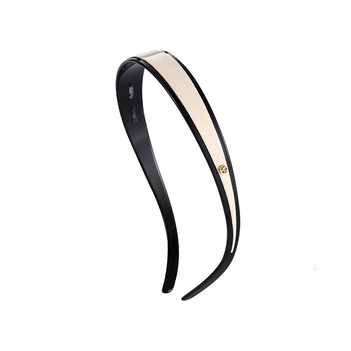 Evita Peroni Headband for Glasses - Stylish Black & Off-White Hair Accessory | Comfortable Non-Slip Design