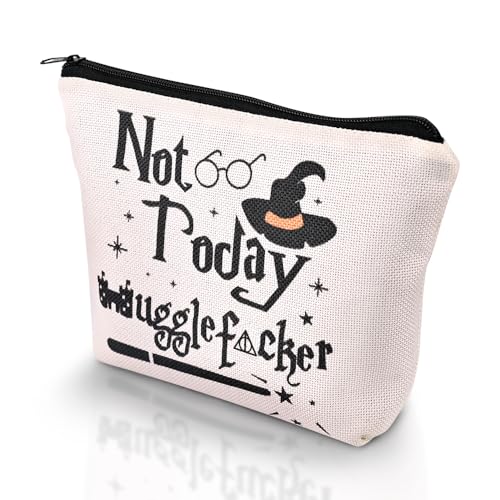 Funny Not Today Makeup Bag - Magic Wizard Cosmetic Bag for Women