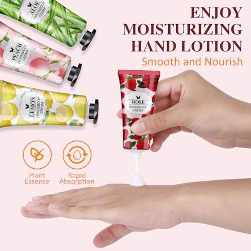VESPRO 56-Pack Mini Hand Cream Gift Set, Moisturizing Travel Lotion for Women