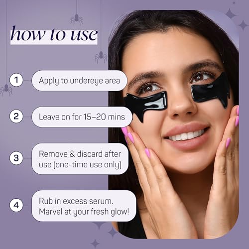 SpaLife Bat-Wing Hydrogel Eye Patches for Dark Circles & Puffiness - 8 Pairs