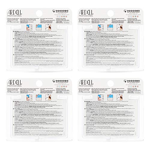 Ardell Regular Medium Black Individual Eyelash Clusters – DIY Natural Lash Extensions, 4 Pack