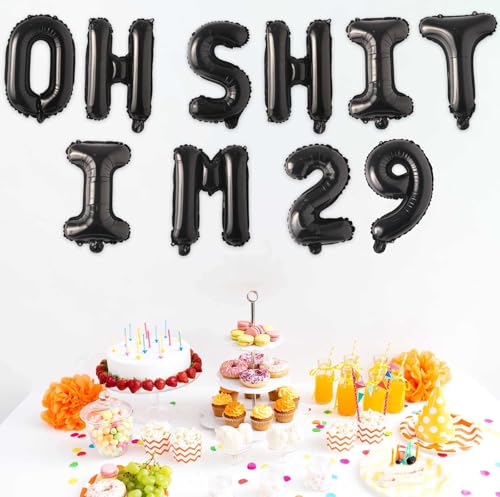 29th Birthday Balloons - Funny Latex Decorations for Party