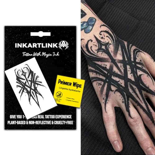 INKARTLINK Tribal Totem Temporary Tattoos - Realistic, Waterproof (Variation: Tribal Totem)