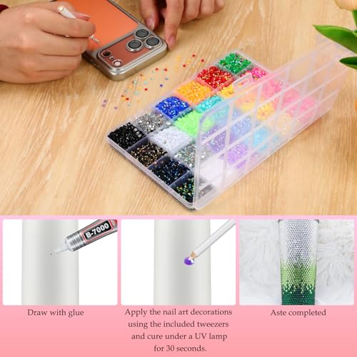 Resin Jelly Bedazzling Kit with 32,000 Rhinestones & Glue