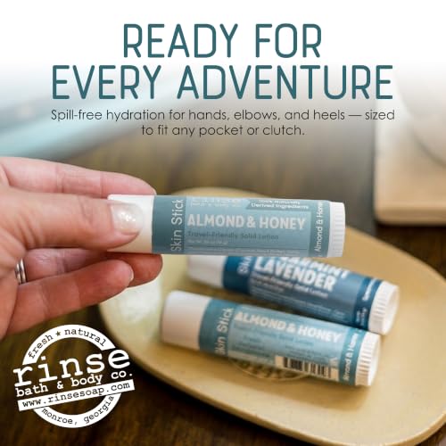 Rinse Bath & Body Honey & Almond Solid Lotion Stick - 0.5 oz Moisturizer