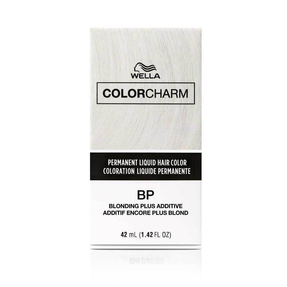 COLORCHARM Permanent Liquid Hair Color - Blonding Plus Additive for 100% Gray Coverage | 1.42 Fl Oz