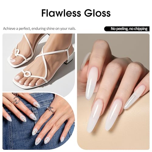 VENALISA Milky White Gel Nail Polish – 10ml Soak Off UV Gel