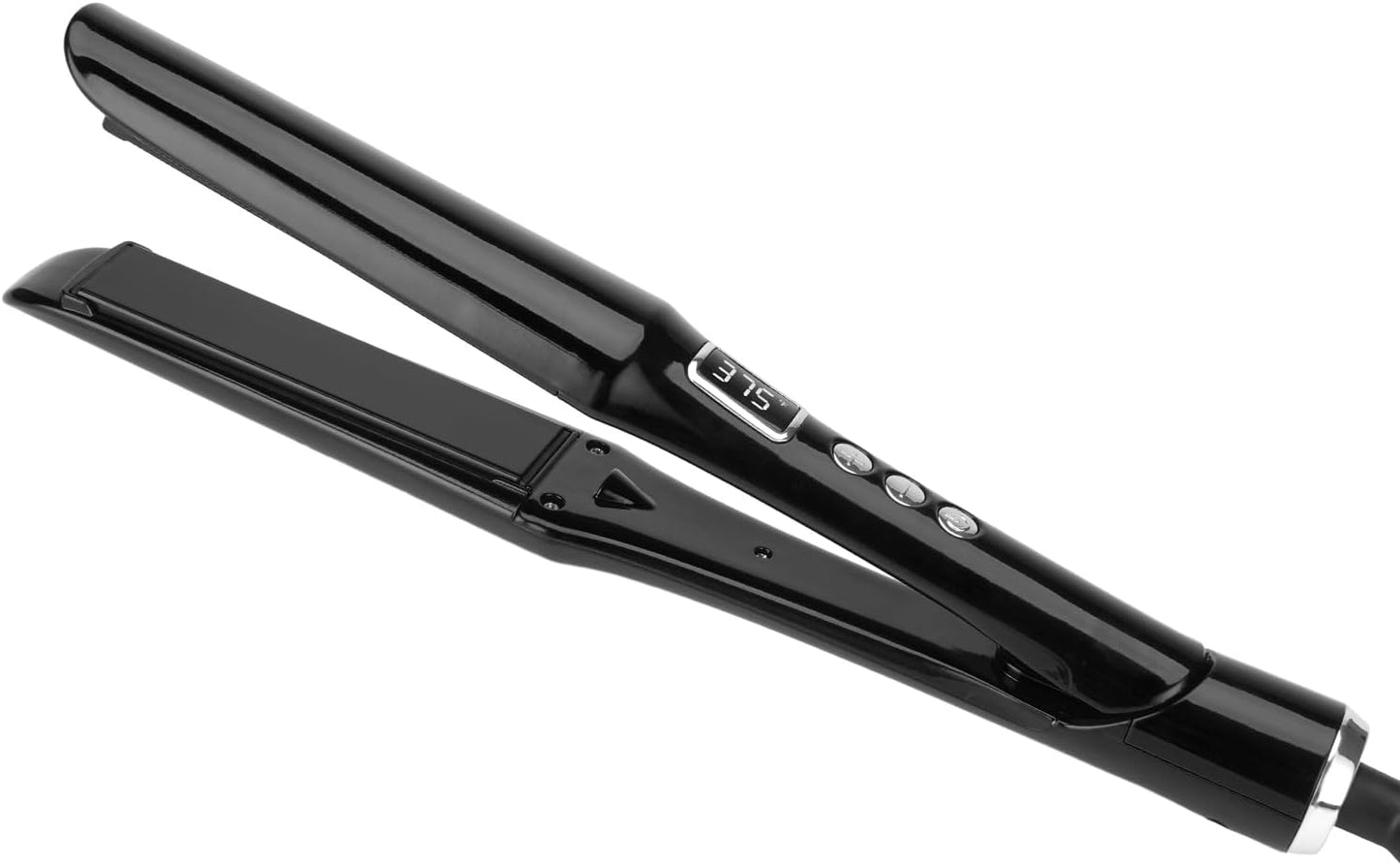 PRITECH 2-in-1 Hair Straightener and Curler - Titanium Flat Iron & Ceramic Curling Iron, Rapid Heat-Up, Dual Voltage | Black