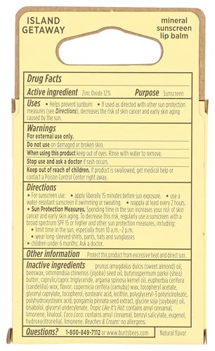 Burt's Bees SPF 30 Lip Balm Pack - 3 Natural Lip Treatments