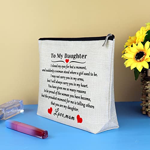Mikela Daughter Gift Cosmetic Bag - Personalised Makeup & Travel Pouch
