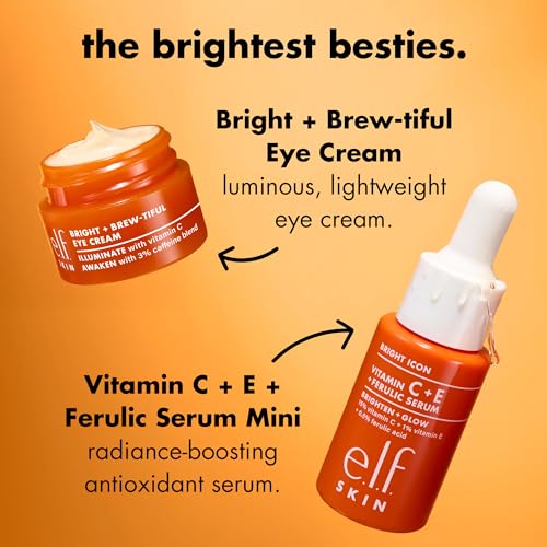 e.l.f. SKIN Brightest Besties Duo, Vitamin C Face Serum & Eye Cream Set